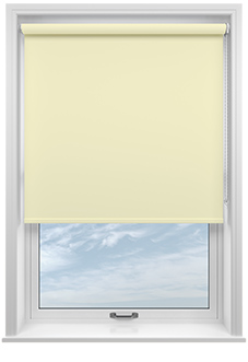 Trinity (Blackout), Alabaster - Twist&Fit Roller Blind